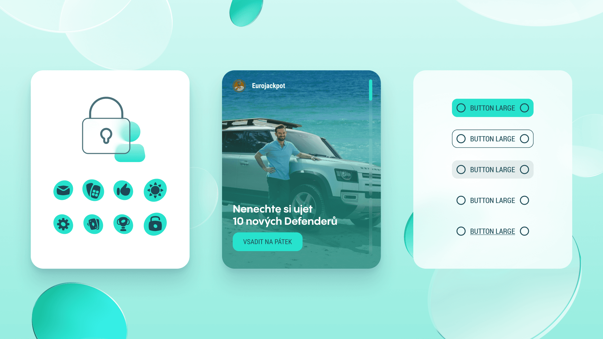 Allwyn — komponenty a UI prvky design systému